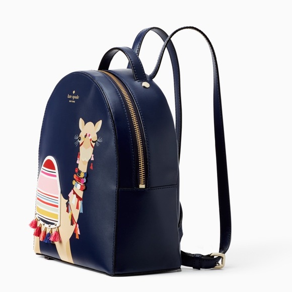 Kate Spade Graphic Spice Things Up Camel Backpack. - Picture 2 of 8